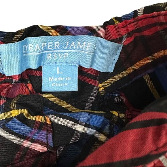 Draper James Large Long Sleeve Bow Back Plaid Dress - Picture 3 of 7